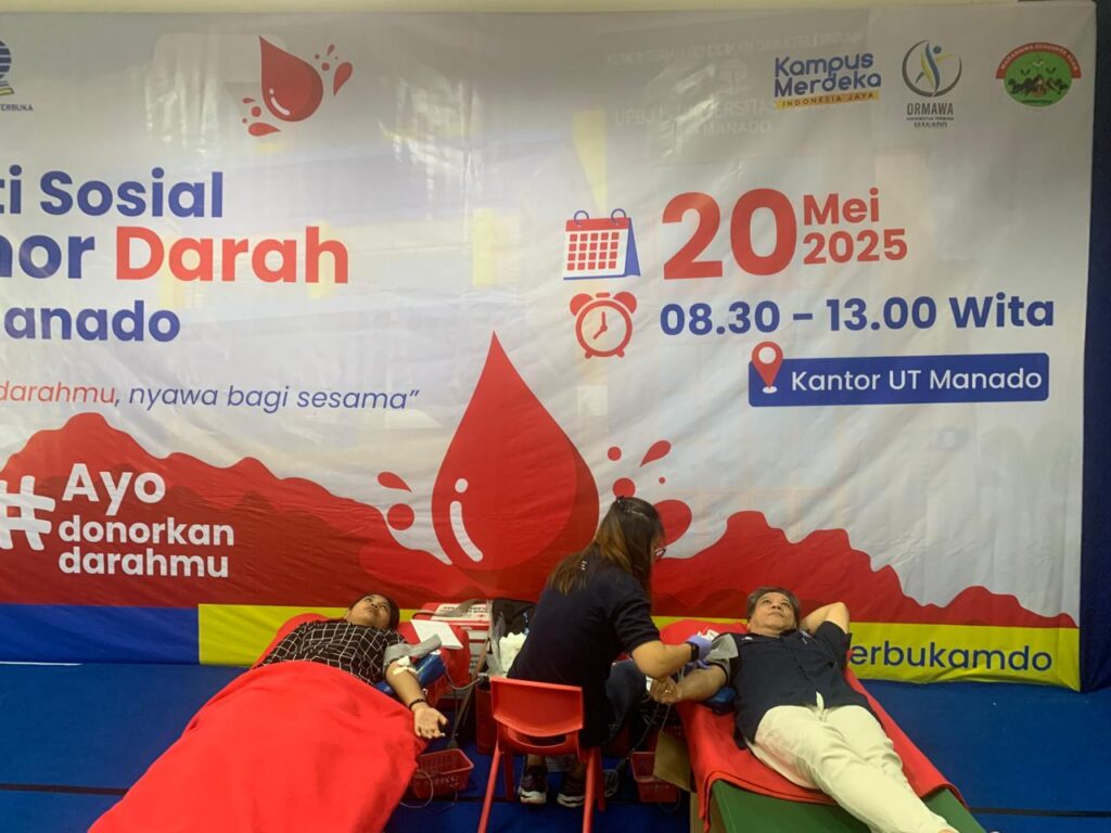 Ormawa UT Manado yang didalamnya Mapala UT Manado Bekerja Sama dengan PMI Sulawesi Utara Gelar Aksi Donor Darah: Wujud Kepedulian Mahasiswa bagi Sesama